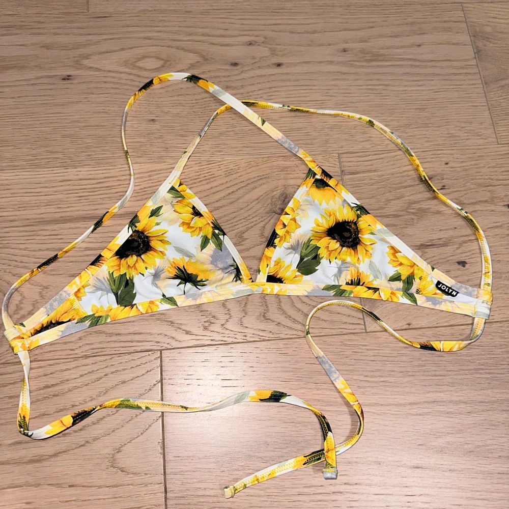 sunflower flower jolyn bikini top